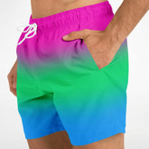 Polysexual Pride Ombre Swim Shorts Swim Trunks Men - AOP PRIDE MODE